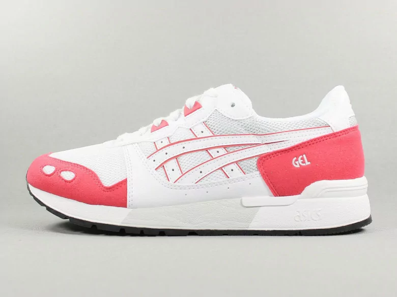 asics gel lyte white rouge