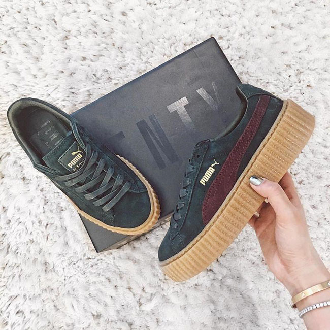 puma creepers kaki