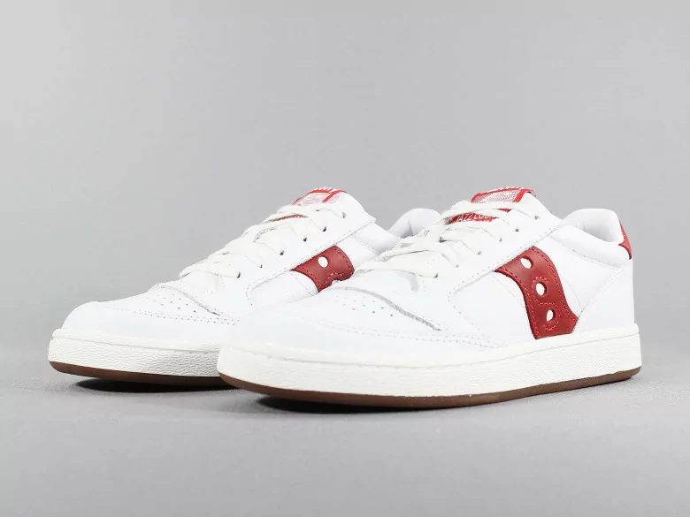 SAUCONY JAZZ COURT WHITE/RED SAUCONY JAZZ COURT WHITE/RED