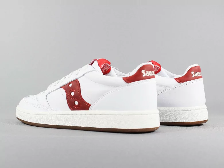 SAUCONY JAZZ COURT WHITE/RED SAUCONY JAZZ COURT WHITE/RED