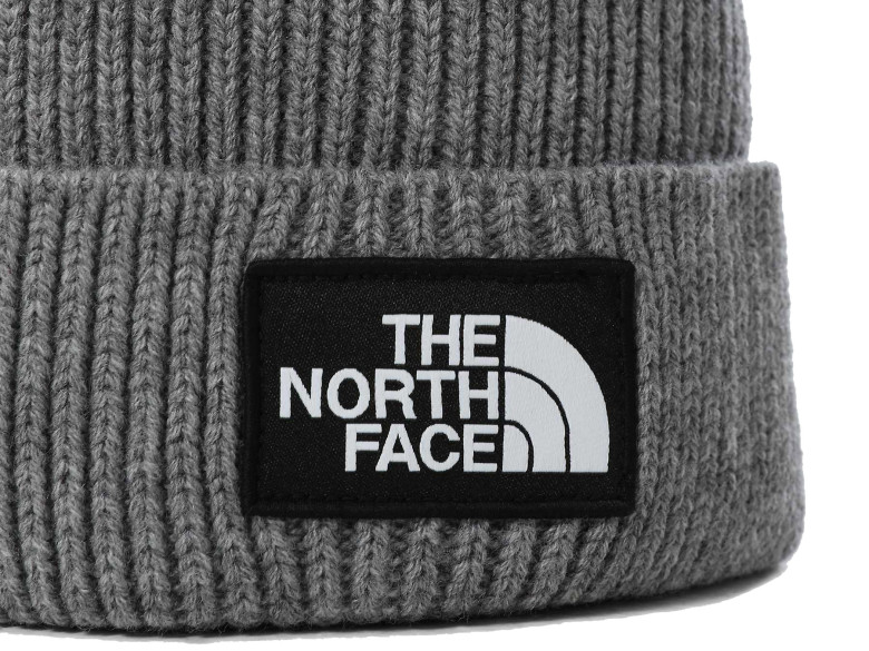 THE NORTH FACE LOGO BOX CUFFED BEANIE...