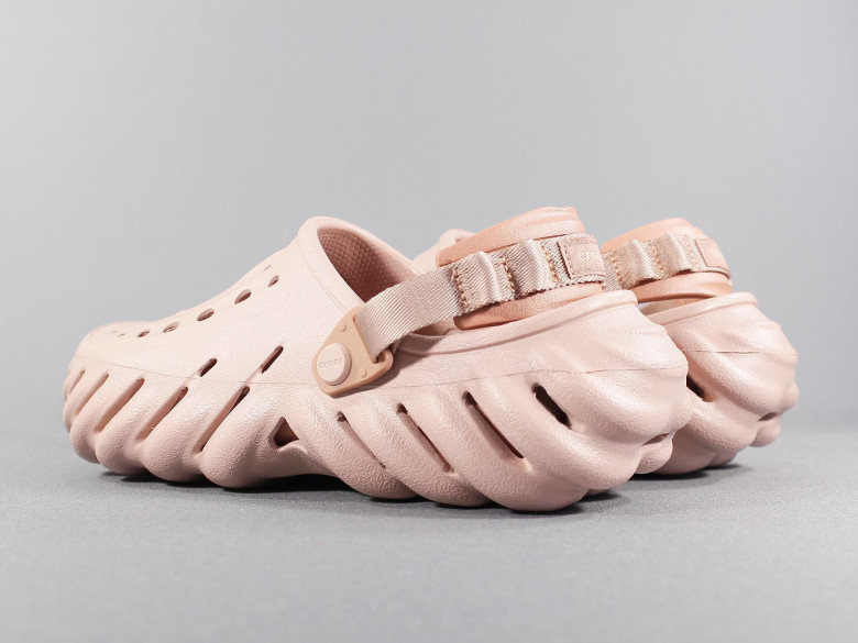 CROCS UNISEX ECHO CLOG ARGILE/PINK