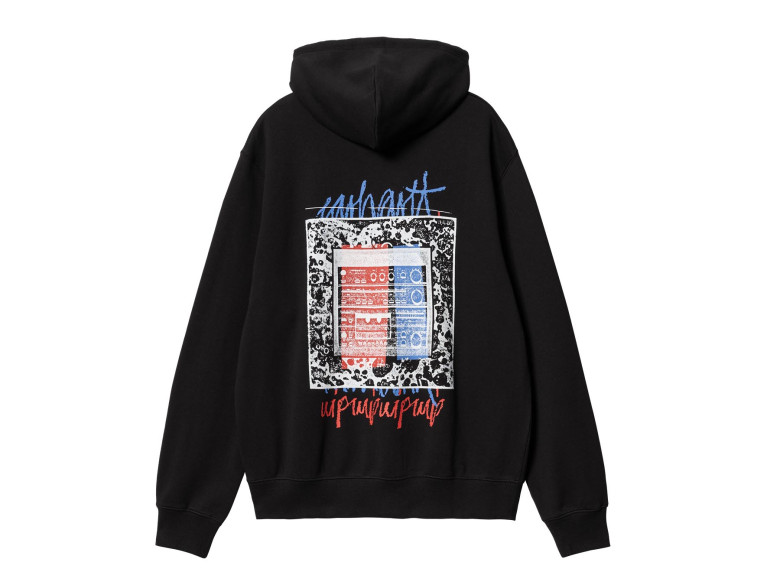 CARHARTT WIP HOODED STEREO SWEAT BLACK