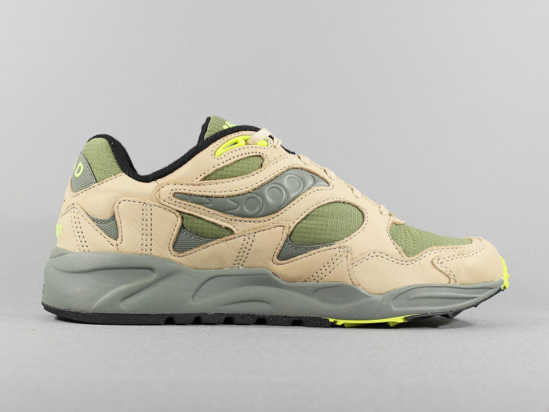 SAUCONY GRID SHADOW 2 AVOCADO/BEIGE