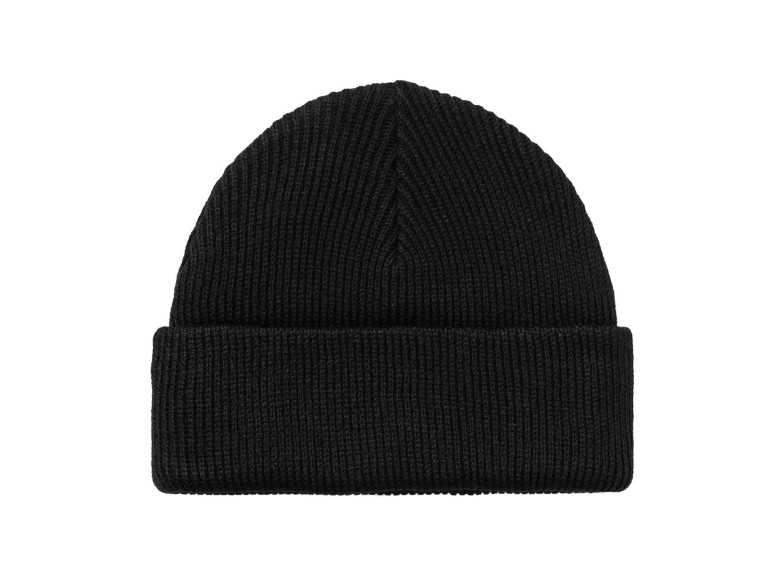 CARHARTT WIP GORDAN BEANIE BLACK CARHARTT WIP GORDAN BEANIE BLACK