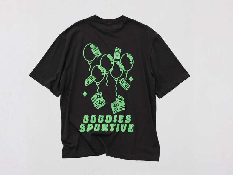 GOODIES SPORTIVE TEE MONEY BLACK 
