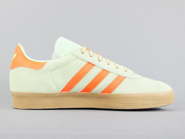 ADIDAS GAZELLE W SEMI GREEN/ORANGE ADIDAS GAZELLE W SEMI GREEN/ORANGE