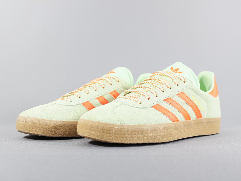 ADIDAS GAZELLE W SEMI GREEN/ORANGE ADIDAS GAZELLE W SEMI GREEN/ORANGE