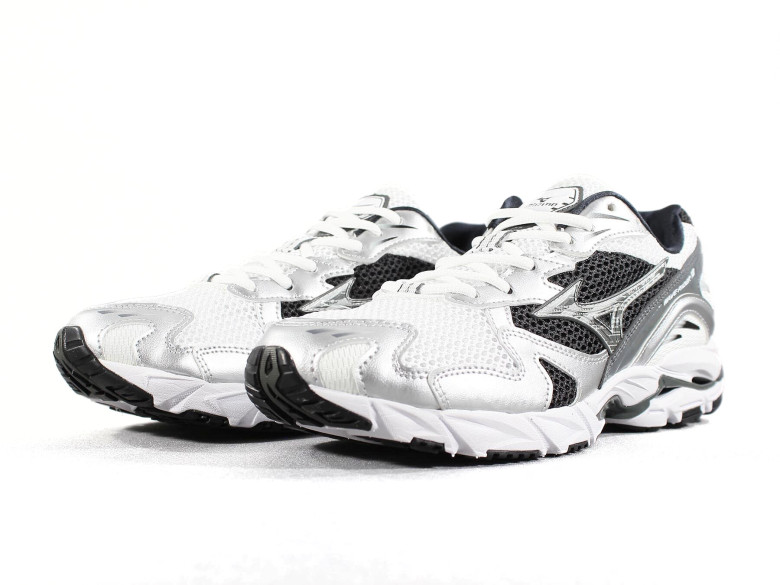MIZUNO WAVE RIDER 10 WHITE/SILVER/BLACK