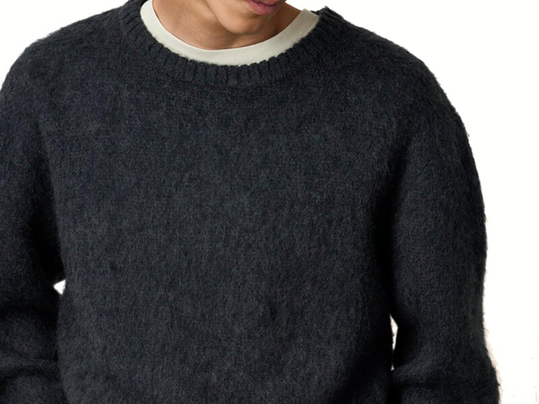 GRAMICCI MOHAIR SWEATER CHARCOAL