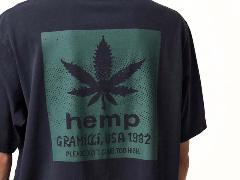 GRAMICCI HEMP TEE NAVY PIGMENT
