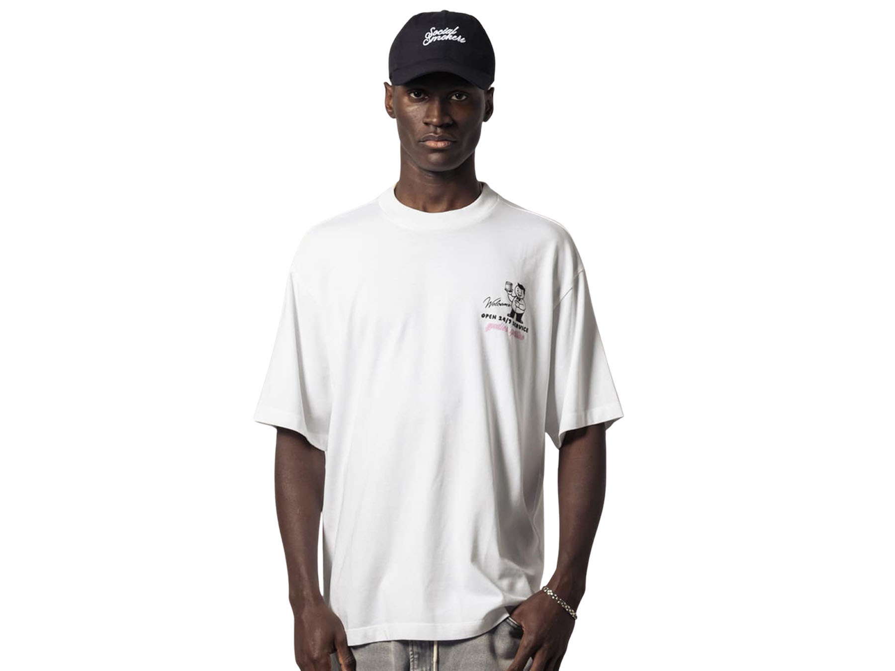 GOODIES SPORTIVE SAND STORE WHITE TEE